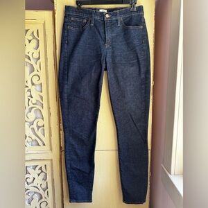 J. Crew Blue Skinny Jeans with Subtle Fading, Sz 30T, 8”